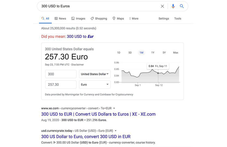 It converts your coins