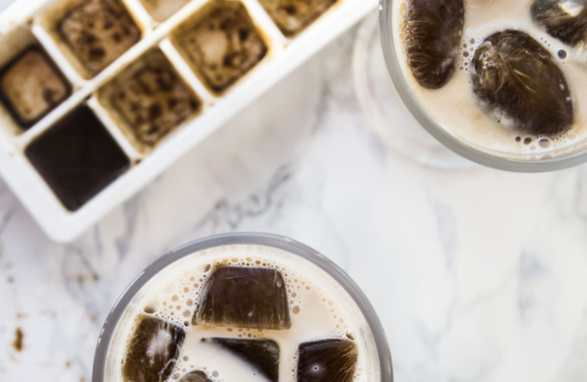 Use an ice cube tray to freeze coffee