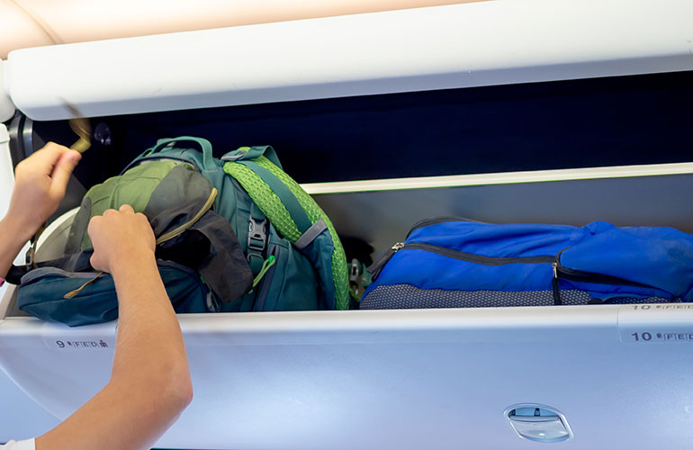 Store your belongings overhead