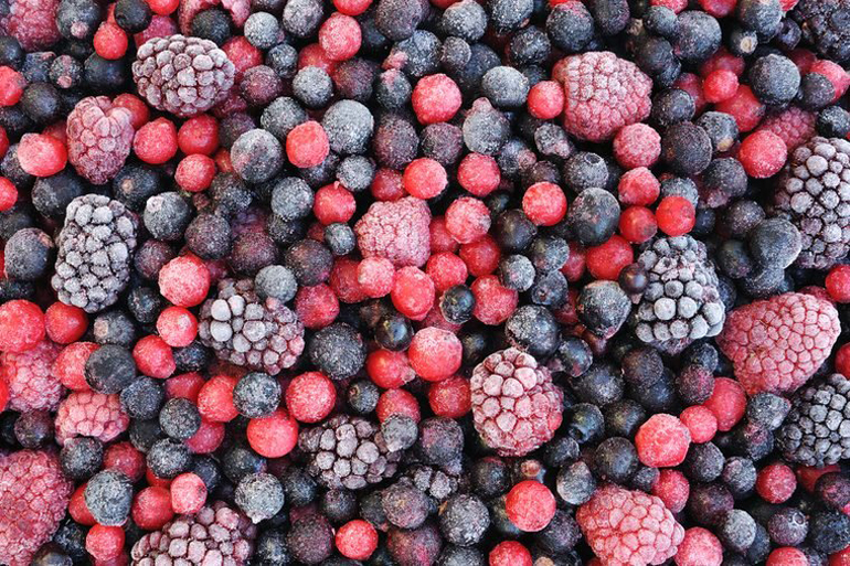 Frozen fruit: One year