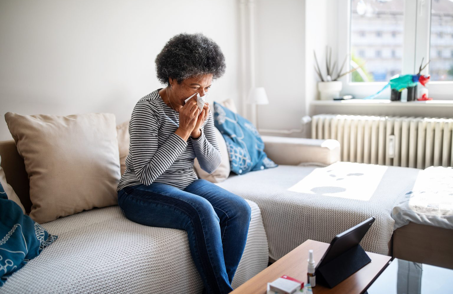 You may experience allergy-like symptoms