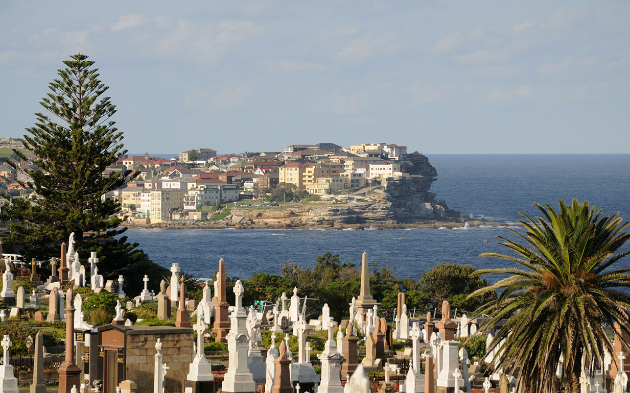 The Waverley Cemetery, Sydney, NSW, Australia