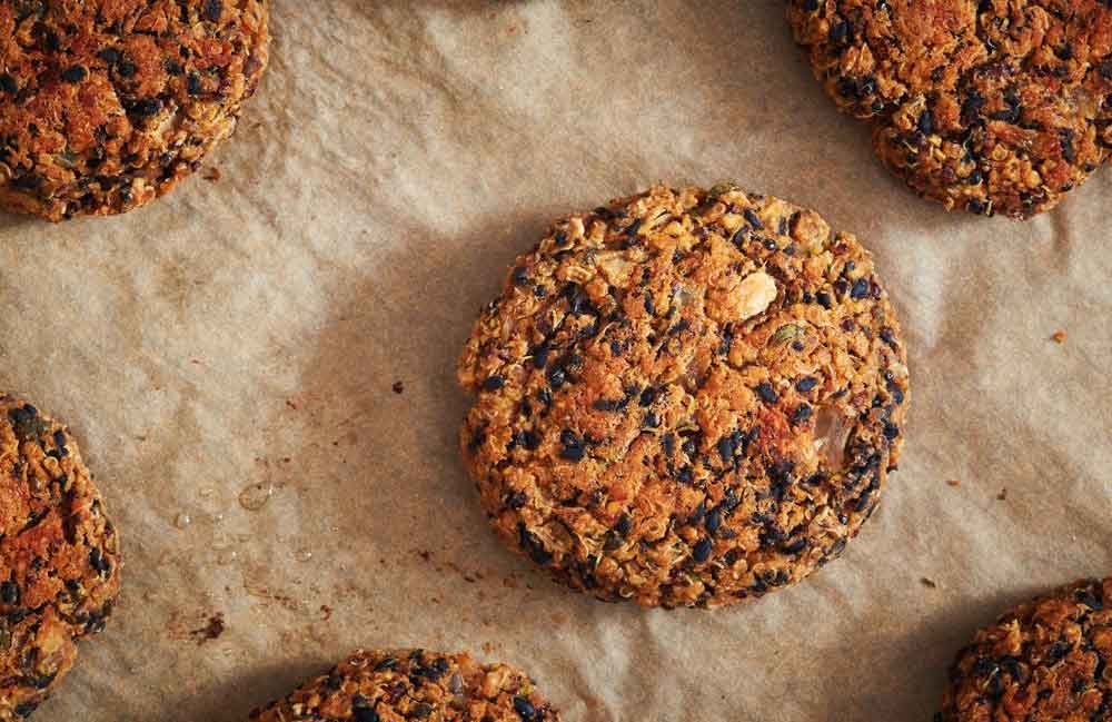 Low-protein veggie burgers