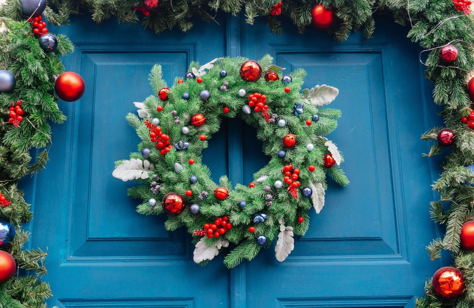 Jingle bells Christmas wreath