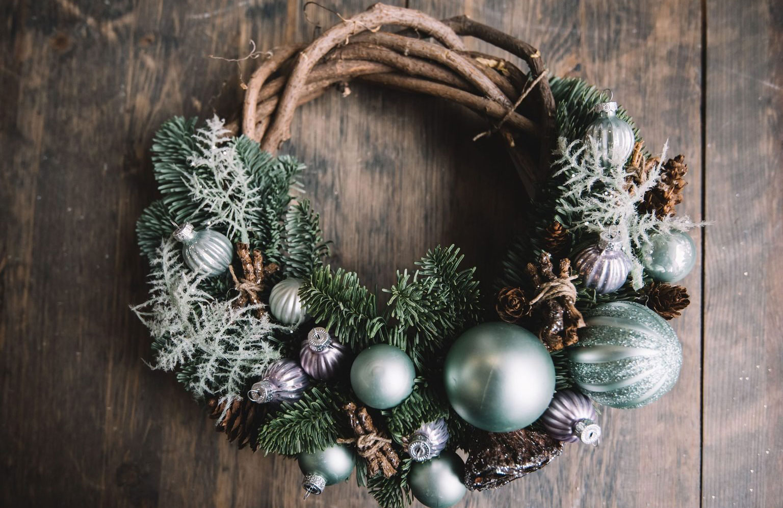 Jack Frost Christmas wreath