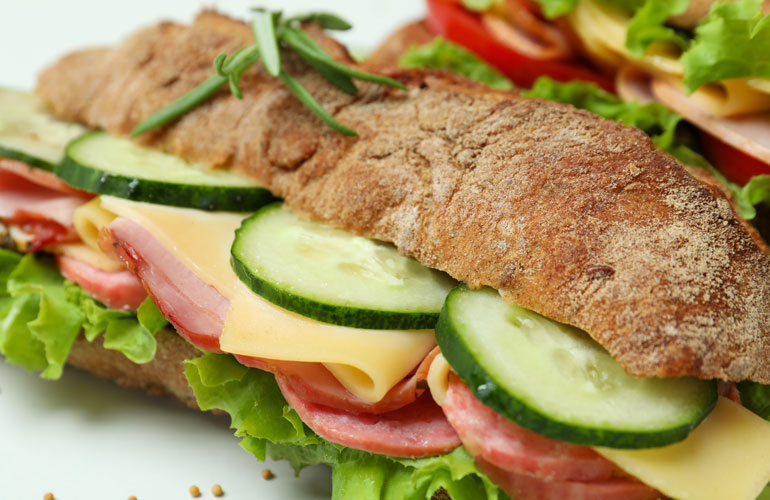 Foot-long Italian subs