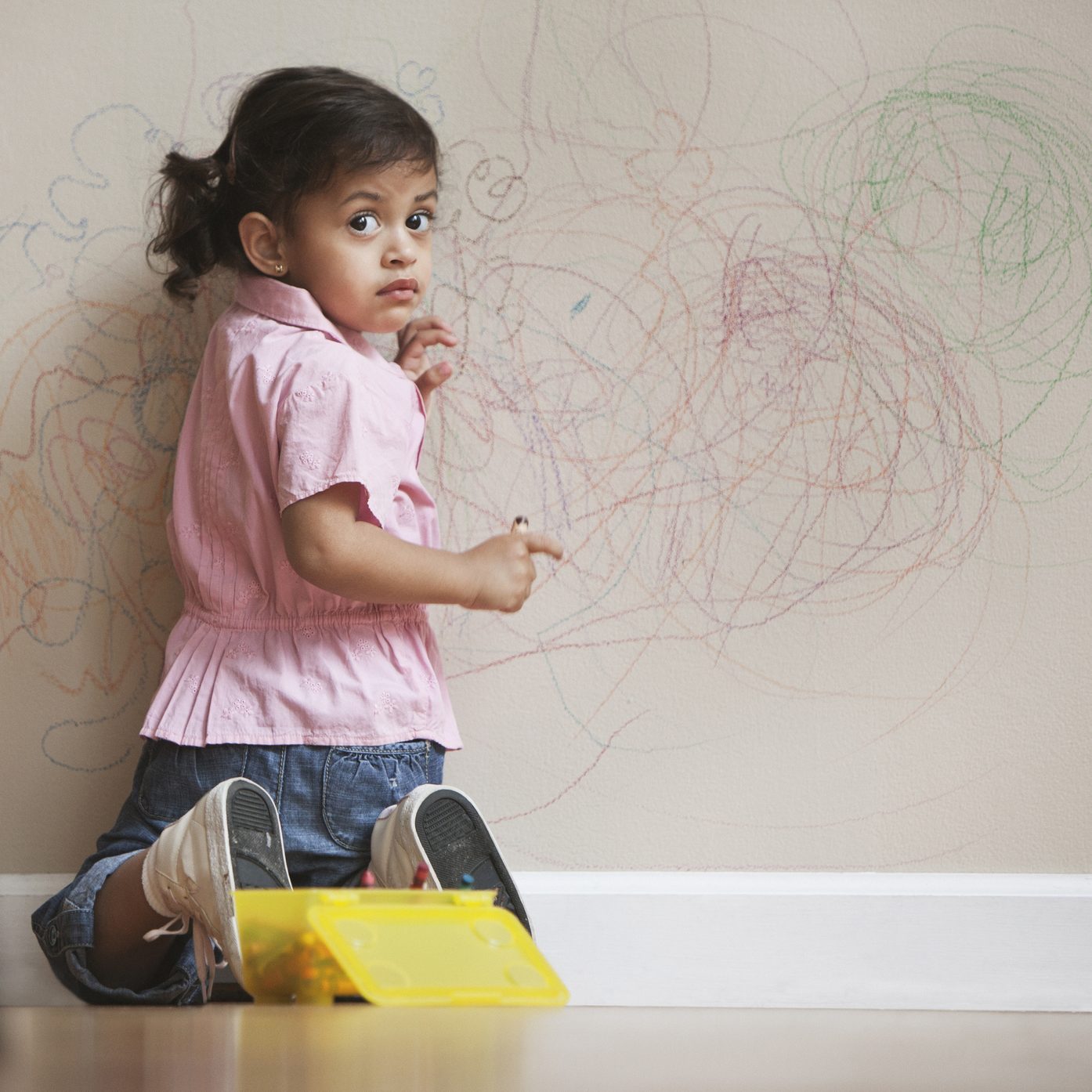 Remove crayon from walls