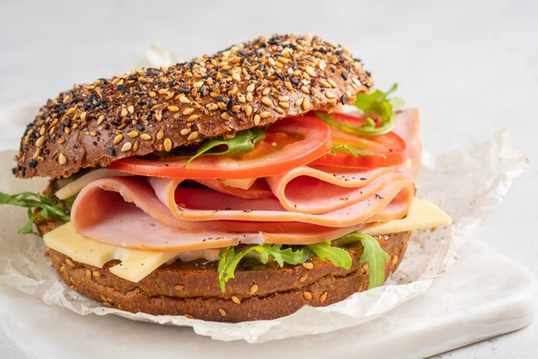 Low-calorie, high-protein sandwich