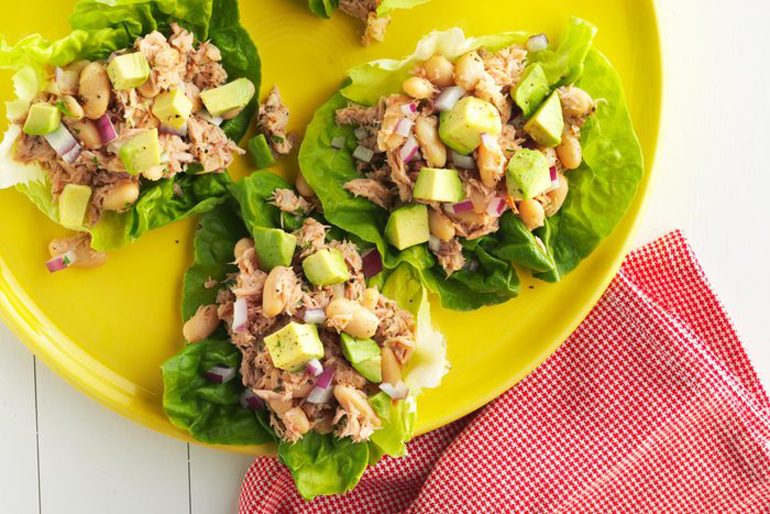 Tuna lettuce wraps