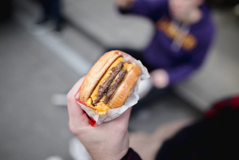 You eat fast food and drink sugary beverages