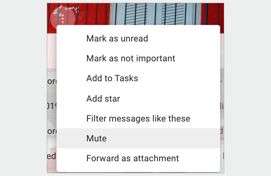Gmail hack: mute a conversation