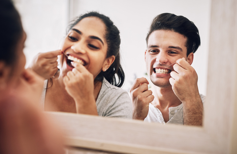 Improper flossing