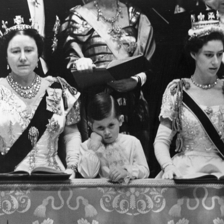 The future king, looking very bored