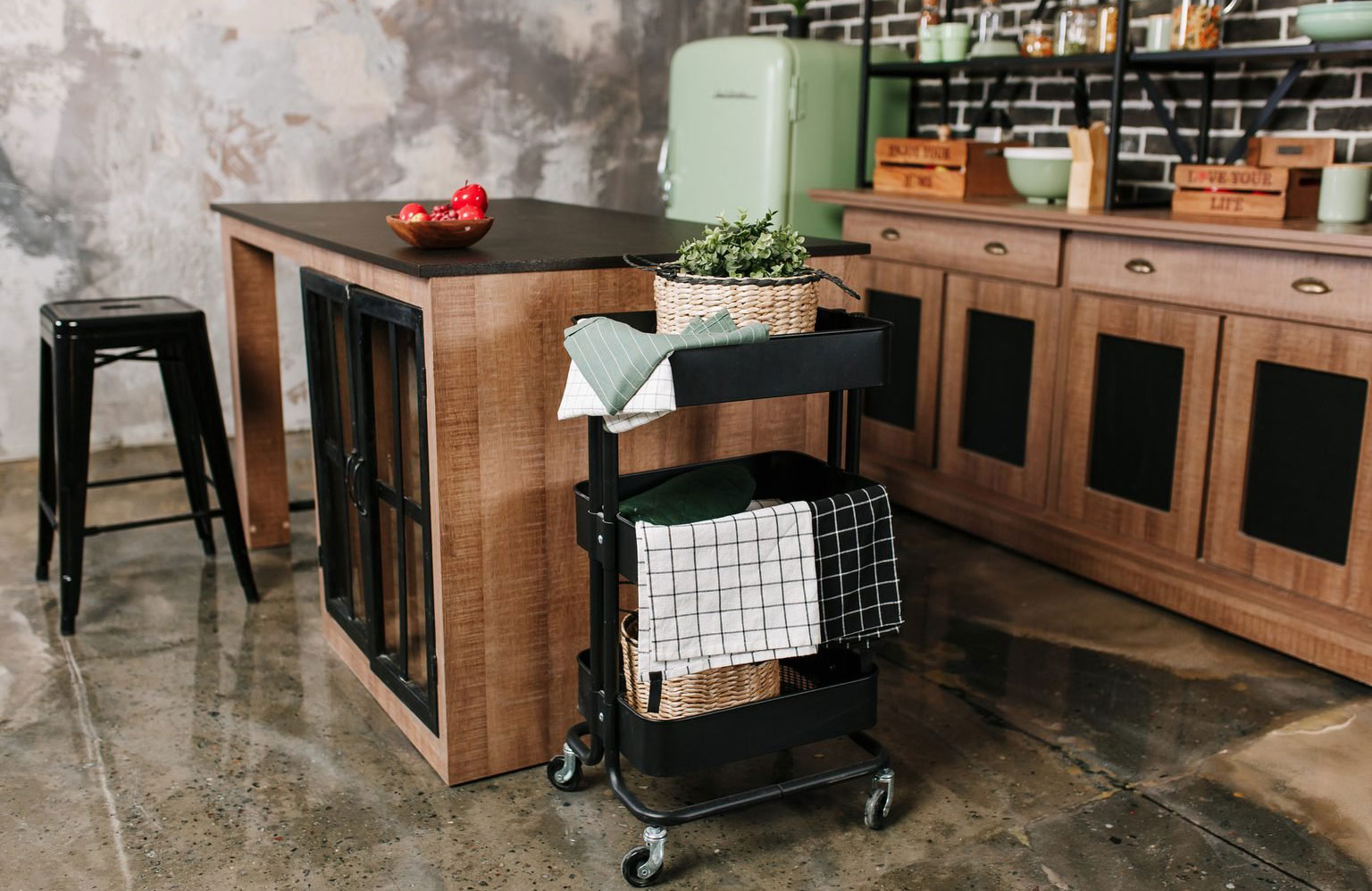 Put together a themed rolling cart