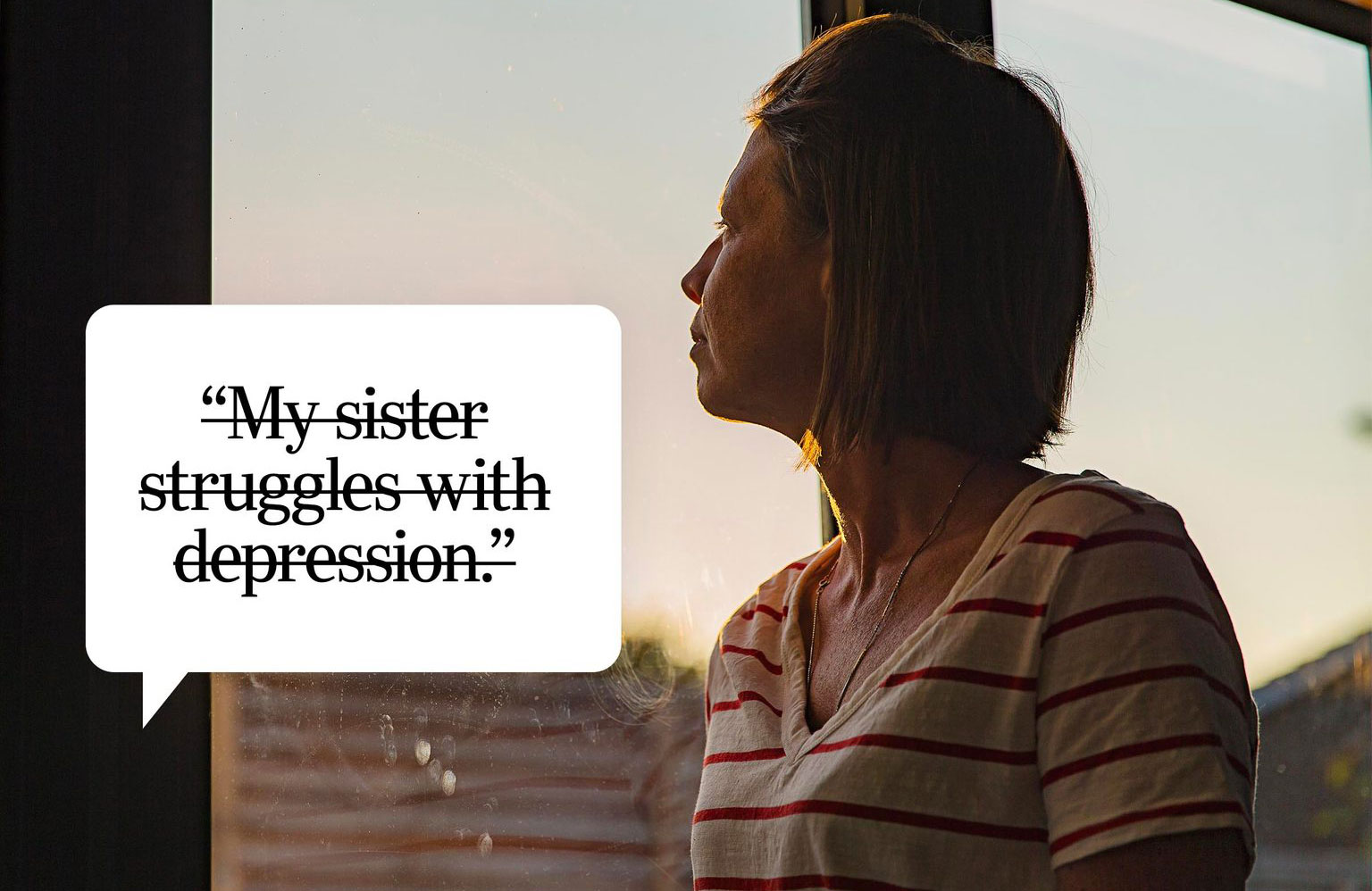 Saying that someone struggles with a mental-health issue