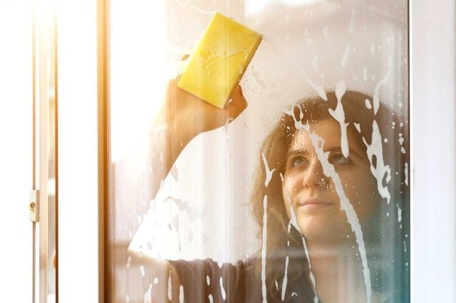 Clean with a lemon scented cleaner: Be happier