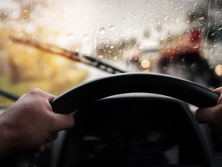 Keep both hands on the wheel