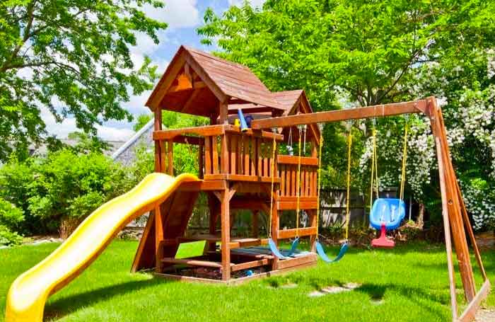 Cover swing set chains