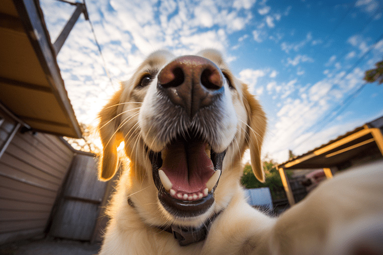 If dogs could talk… and take selfies