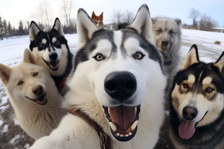 Rollin’ with this squad till our paws fall off!