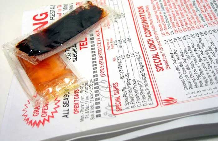 Take-away menus