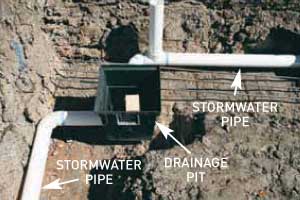 Set drainage and pipes