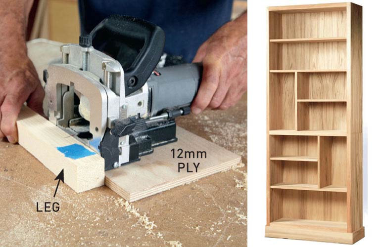 Cut the leg slots using a mitresaw 